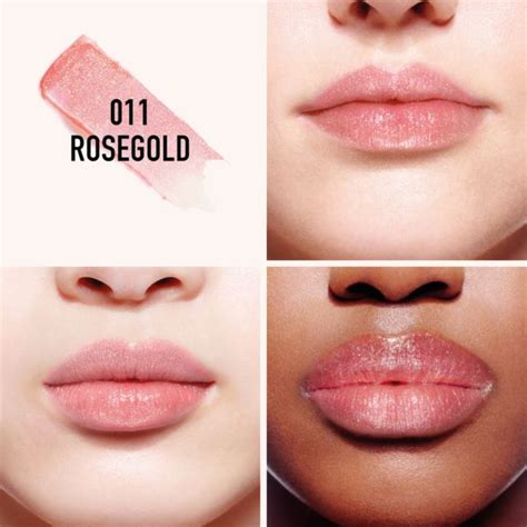 dior lip glow 011 holo rose gold|Dior glow lip balm.